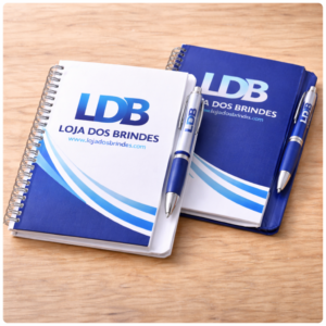 Branded notebooks with matching pens